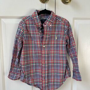 Plaid Kids Shirt by Ralph Lauren - Red, Green, Blue, Yellow